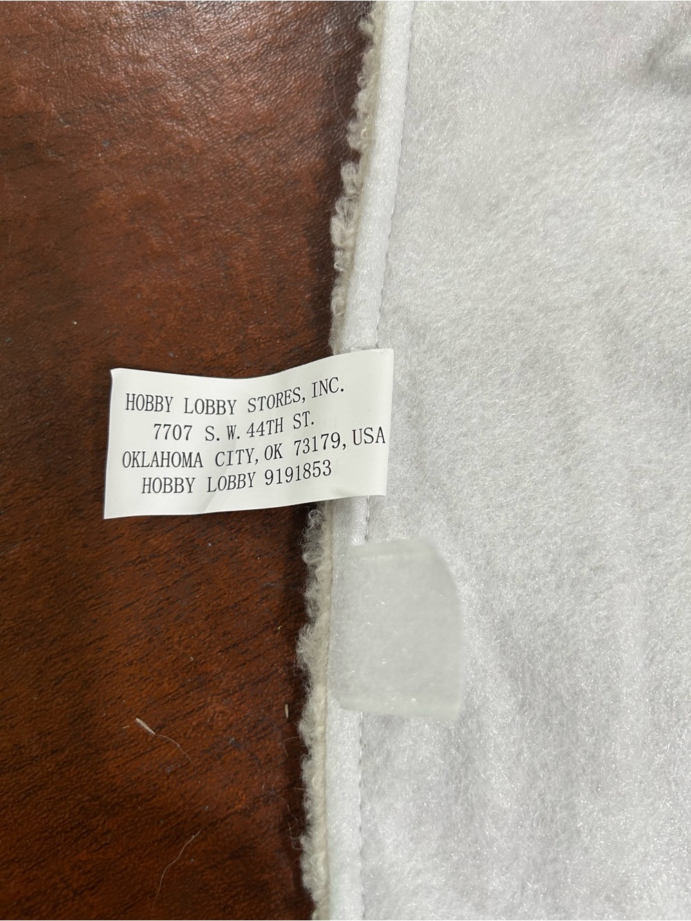 Beige Sherpa Christmas Tree Skirt - Picture 7 of 8